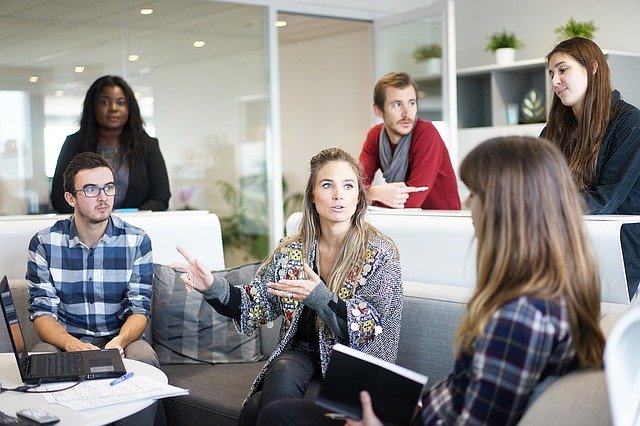 Group Meeting in office