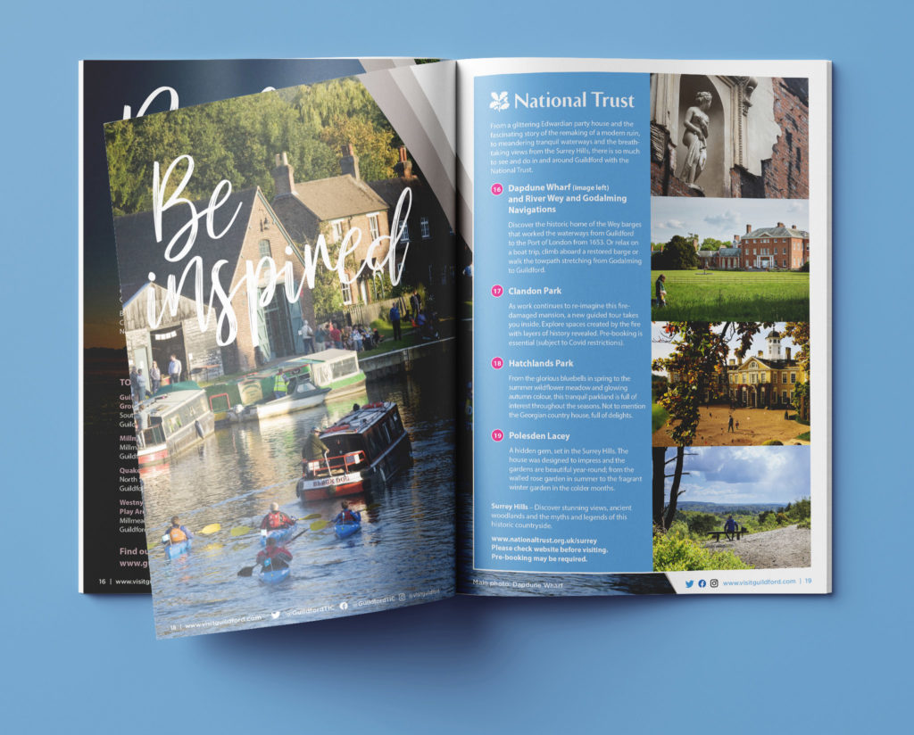 2021 Guildford Visitor Guide Design