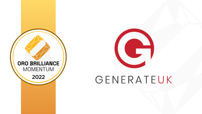Generate UK wins Momentum Award at the 2022 Oro Brilliance Awards EU Edition